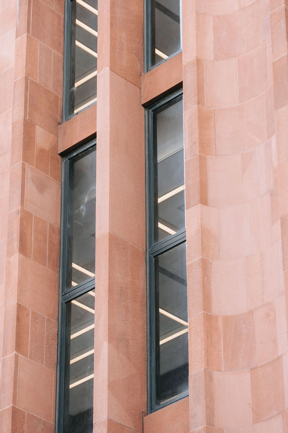 Contemporary commercial stone facade