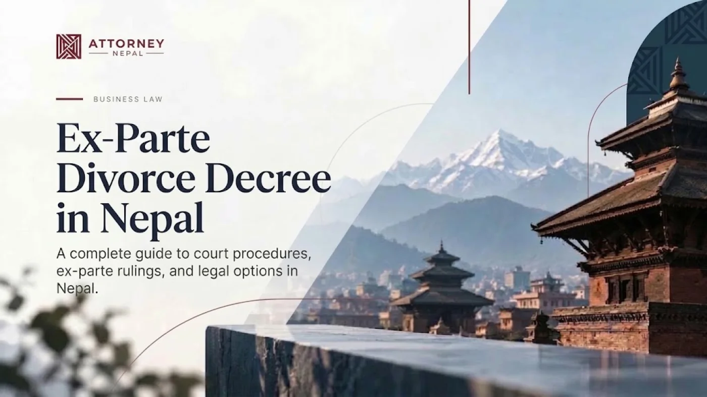 Ex-Parte Divorce Decree in Nepal