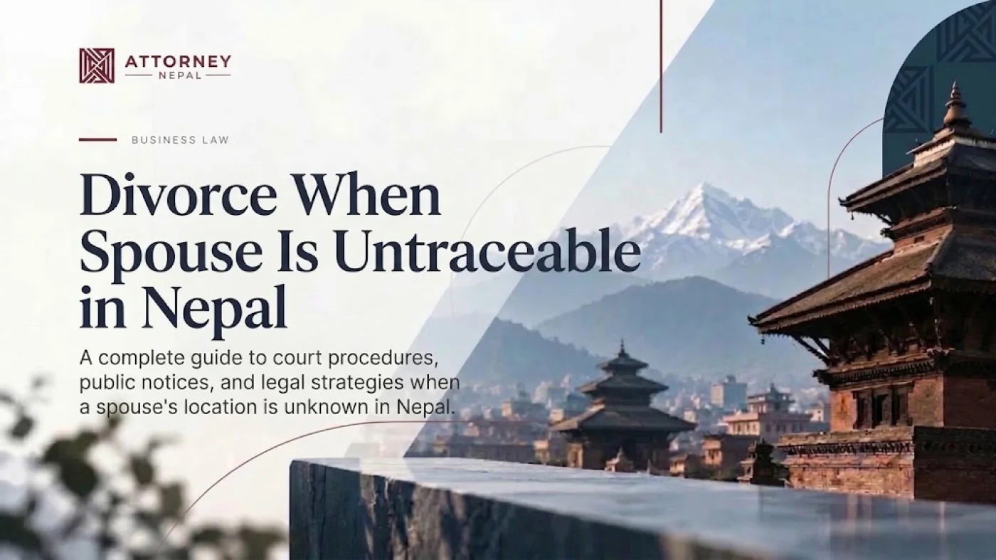 Divorce When Spouse Is Untraceable in Nepal