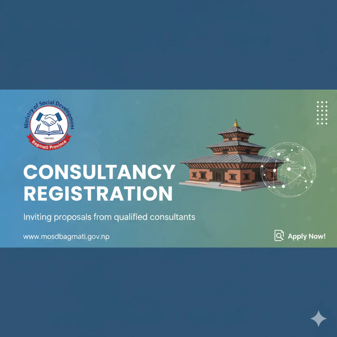 Ministry of Social Development Bagmati Province consultancy registration