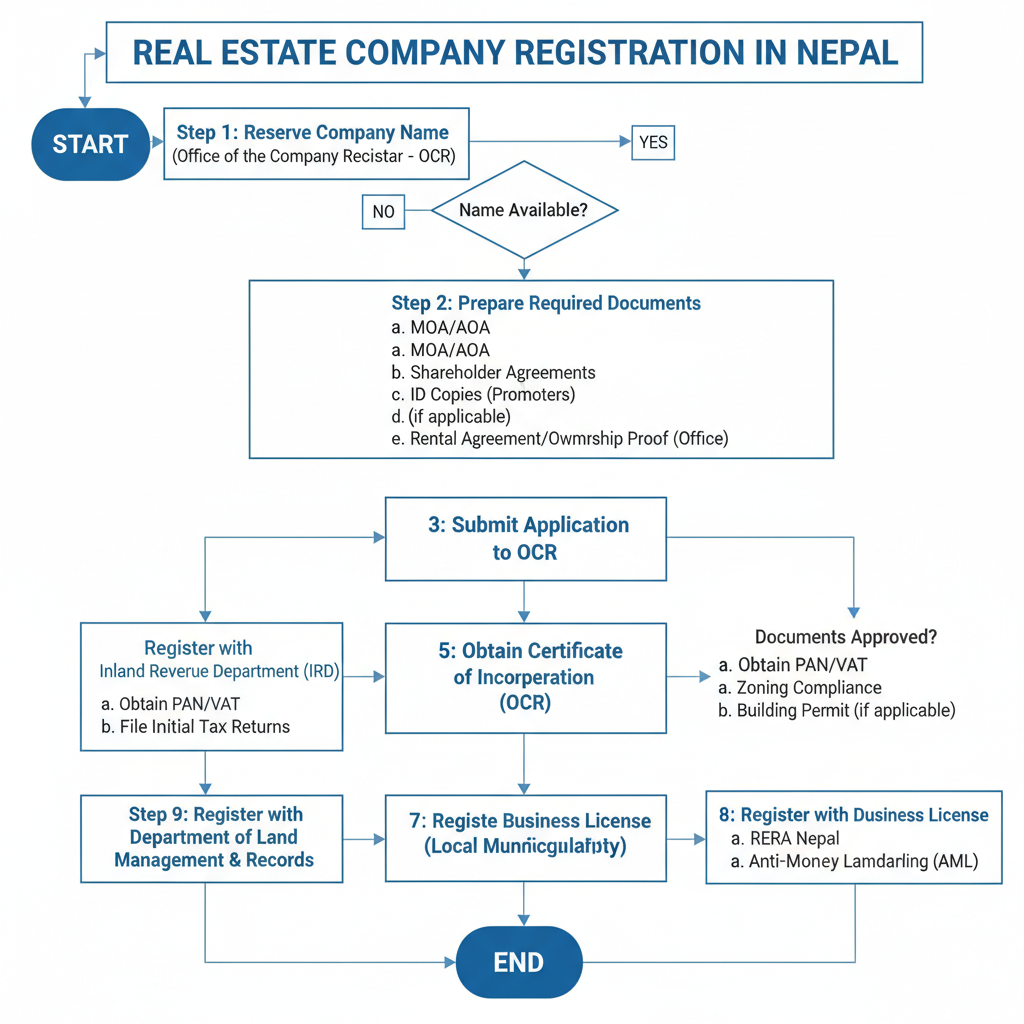 Real Estate Company Registration in Nepal