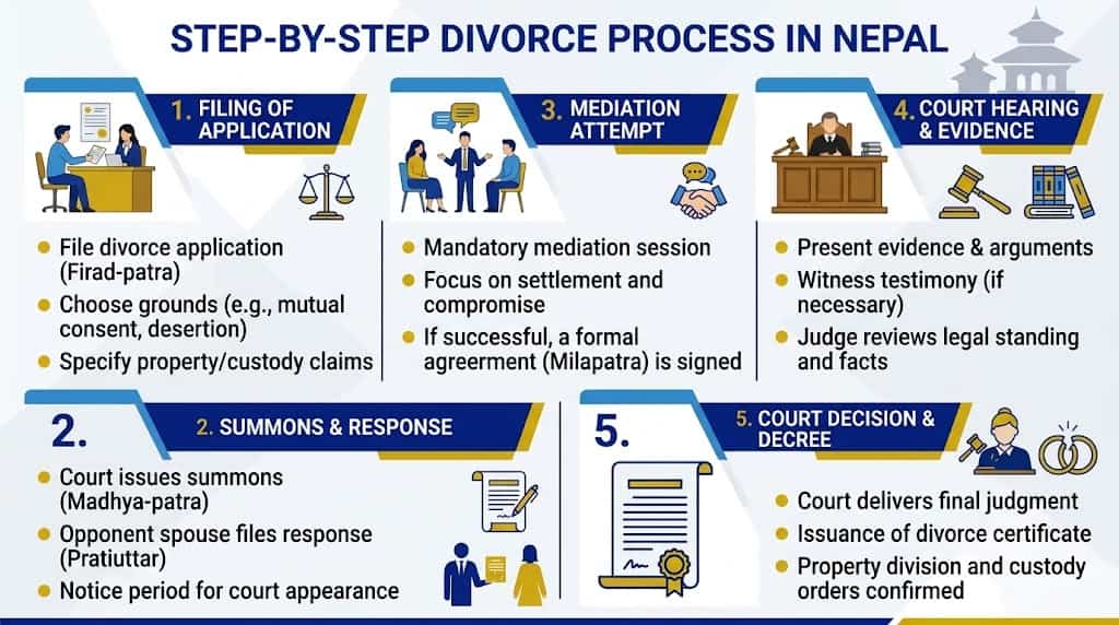 Divorce process in Nepal step by step 